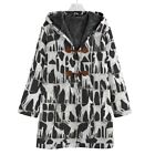 Pharaoh Hound Dog Cotton Jacket Coat Hooded Unisex Cozy Cubist Modernist Gift