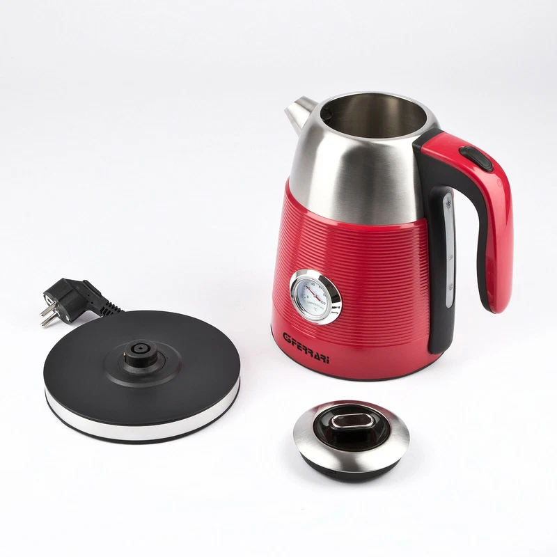 Bollitore Acqua Elettrico 1,7 L G3Ferrari G10149 DUCA Rosso + Termometro NUOVO, fotografia 3 di 5