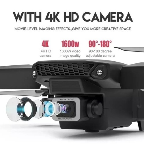 RC Drone 4K Professinal With 1080P Wide Angle HD Camera Foldable Helicopter - Picture 2 of 6