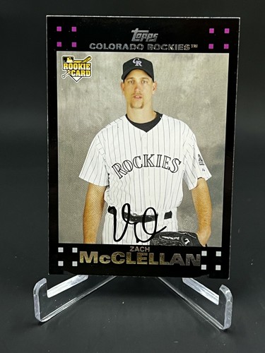 2007 Topps Baseball Zach McClellan Rookie RC Card #167 s