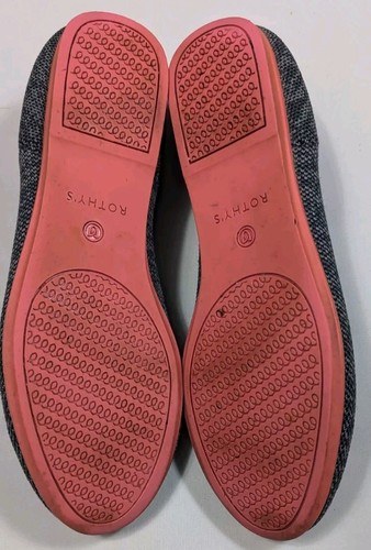 Rothy’s Ballet Flat Shoes Women’s 7 Birdseye Cloud Gray White Round Toe Knit - Picture 5 of 7