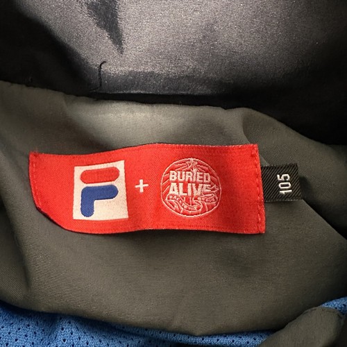Fila Operation 100 Buried Alive Collab Jacket Coat Japan Size M Gray Black - Picture 9 of 11