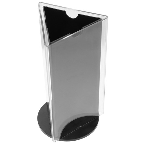 Acrylic Sign Holder Document Paper Stand Slant Sign Holder Rotatable Menu Holder