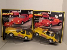 Nuevo Porsche o Chevrolet Corvette amarillo Bright Speed Demons. Funciona con pilas