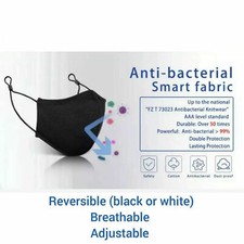 Premium Silver-Ion Face Mask breathable washable reusable adjustable Free Ship