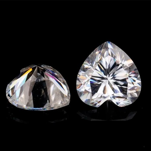 5ct D Color VVS1 Heart Cut Loose Moissanite Lab-Created Diamond Real Gem Stone