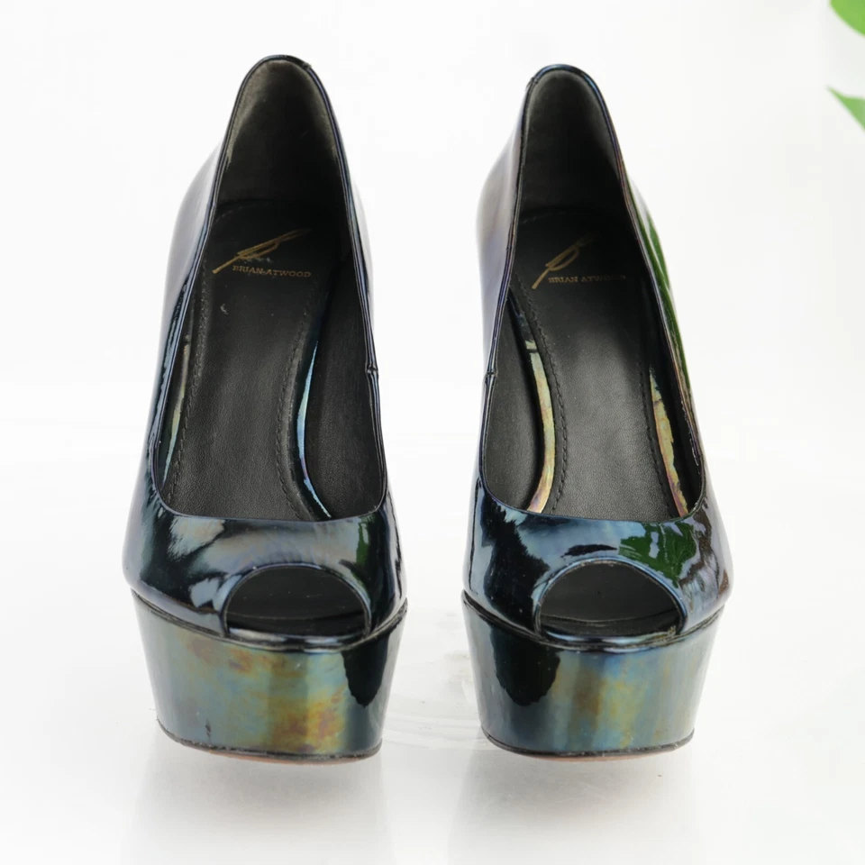 Zapatos de salón Brian Atwood para mujer Bambola talla 6 plataforma tacones camaleón cambio de color Foto 3 de 4