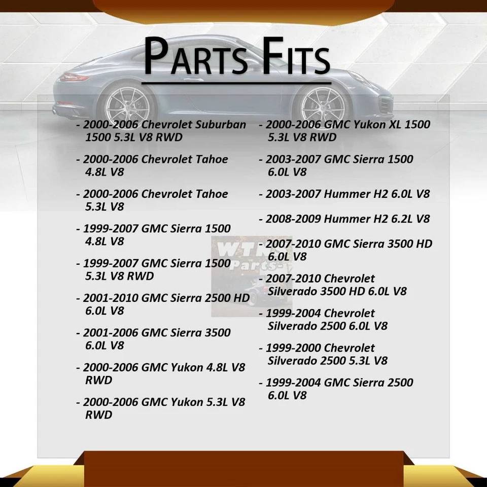 Anclaje de montaje de motor delantero 2 piezas para Cadillac Escalade EXT 2002-2006 AWD Foto 3 de 4