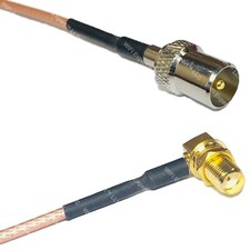 RG316 DVB TV Pal Male to SMA FEMALE ANGLE RF Cable Rapid-SHIP LOT
