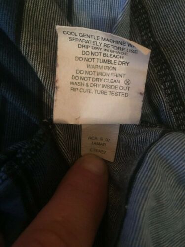 Rip Curl Blue & Grey T-Shirt Size XL - Picture 3 of 6