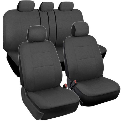 For Nissan Car Seat Covers 5 Seats Front Rear Protector Polyester Breathable - Picture 13 of 96