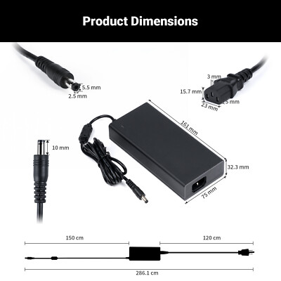 Fosi Audio 48V 5A 10A Power Supply Adapter For TB10D, BT20A
