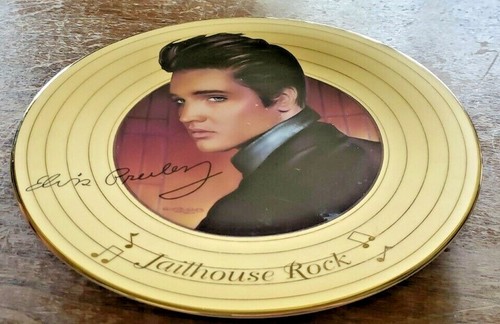 BRADFORD EXCHANGE LMTED EDITION ELVIS PRESLEY "JAILHOUSE ROCK" DECORATIVE PLATE - Picture 2 of 5