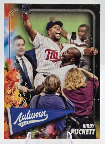 2024 Topps Update Kirby Puckett Autumn Tails Black Parallel 172/299 Twins #AT-15 - Afbeelding 1 van 3