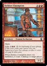 KELDON CHAMPION FOIL X4 4 4X Fire and Lightning MTG Magic Cards DJMagic