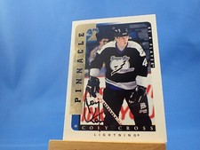 Cory Cross Pinnacle Hockey 1996-97 Be A Player Autograph Auto