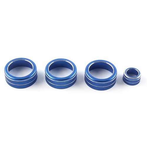 Cubierta de anillo de perilla de control de clima de CA para consola 4 piezas para Honda Civic 11th 2022+ azul - Imagen 2 de 9