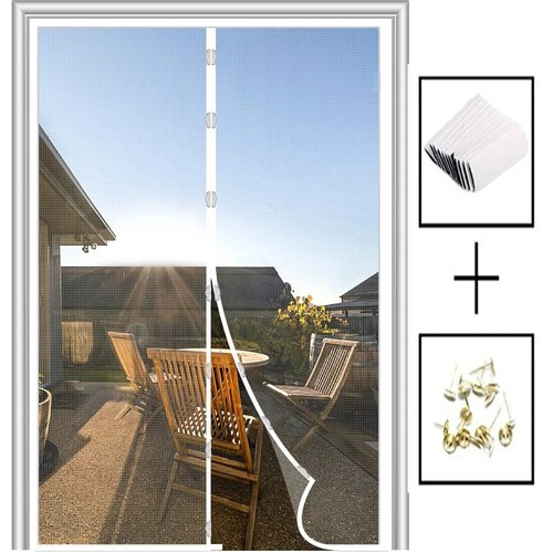 Magnetic Screen Door Curtain Anti Mosquito Insect Fly Bug Polyester Soft Door - Bild 26 von 26
