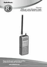 RADIO SHACK PRO-97 SCANNER INSTRUCTION MANUAL - 32LB PAPER 100LB COVER STOCK