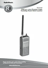 RADIO SHACK PRO-97 SCANNER INSTRUCTION MANUAL - 32LB PAPER + 100LB COVER STOCK