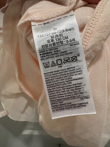 Gap Kids Sequin Tulle Dress Size M Color Blush - Picture 8 of 8