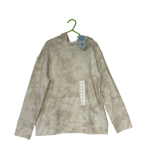 NWT! Cat & Jack Unisex Kids Tie-Dye Pullover Hoodie, Beige Size S