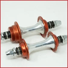 NOS OFMEGA BMX HUBS 36h HOLES VINTAGE OLD SCHOOL 70s 80s STEEL SOLID AXLE