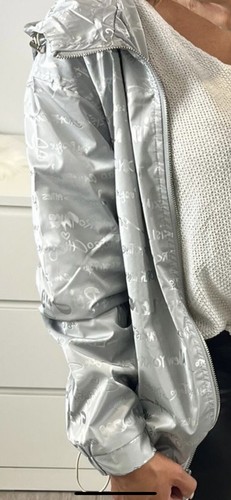 Jacke Übergangsjacke Damen leichte Jacke silber M - Bild 6 von 8