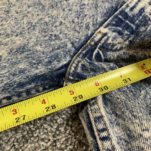 Vintage Levis Jeans 27 Blue Stone Wash 80s Denim USA Student Fit Orange Tab - Picture 7 of 7