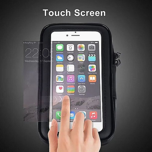 Support de vélo support de téléphone portable pour smartphone sacoche de téléphone portable 360 ° sacoche de vélo - Photo 7 sur 15
