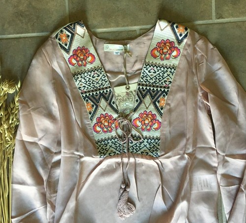 Neu Odd Molly Miss Word Puder 100 % Seide Bluse Top Größe 1 (small), 4 (X-Large) - Bild 4 von 8