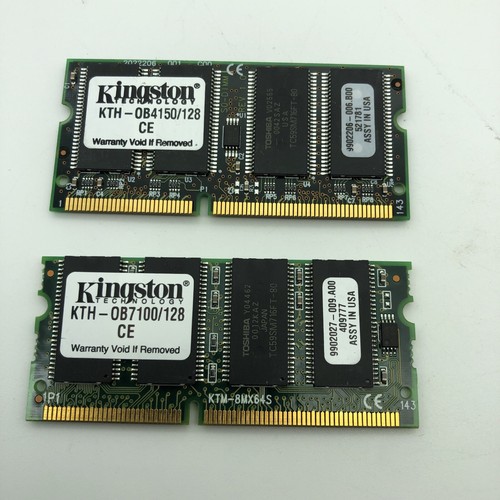 Kingston 128MB PC 100Mhz LAPTOP SO-DIMM MEMORY PC100 PC-100 SODimm 144 pin S0100 - Picture 2 of 4