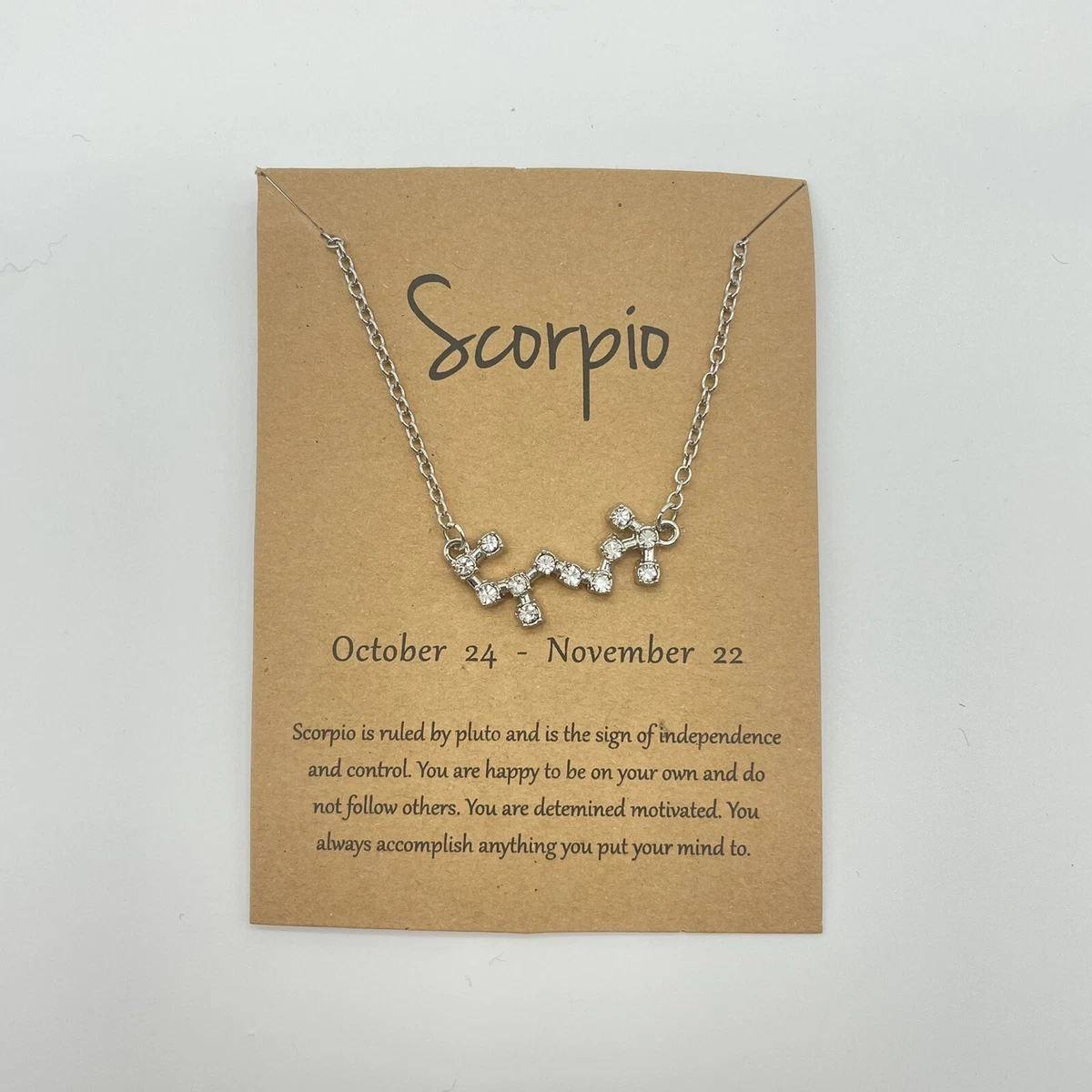 Star sign necklace scorpio shop