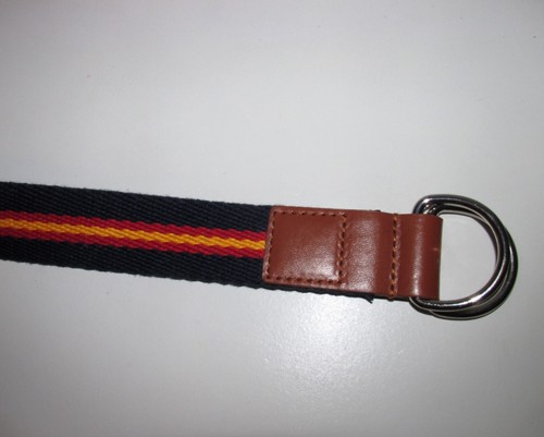 Boys Striped Woven Belt w/ Silver Hardware (Size Small) BRAND NEW W TAGS - Picture 2 of 3