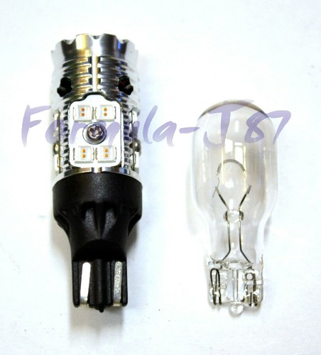 Canbus Error Free LED Light 912 Red Two Bulbs High Mount Stop Third Brake Stock - Picture 6 of 12