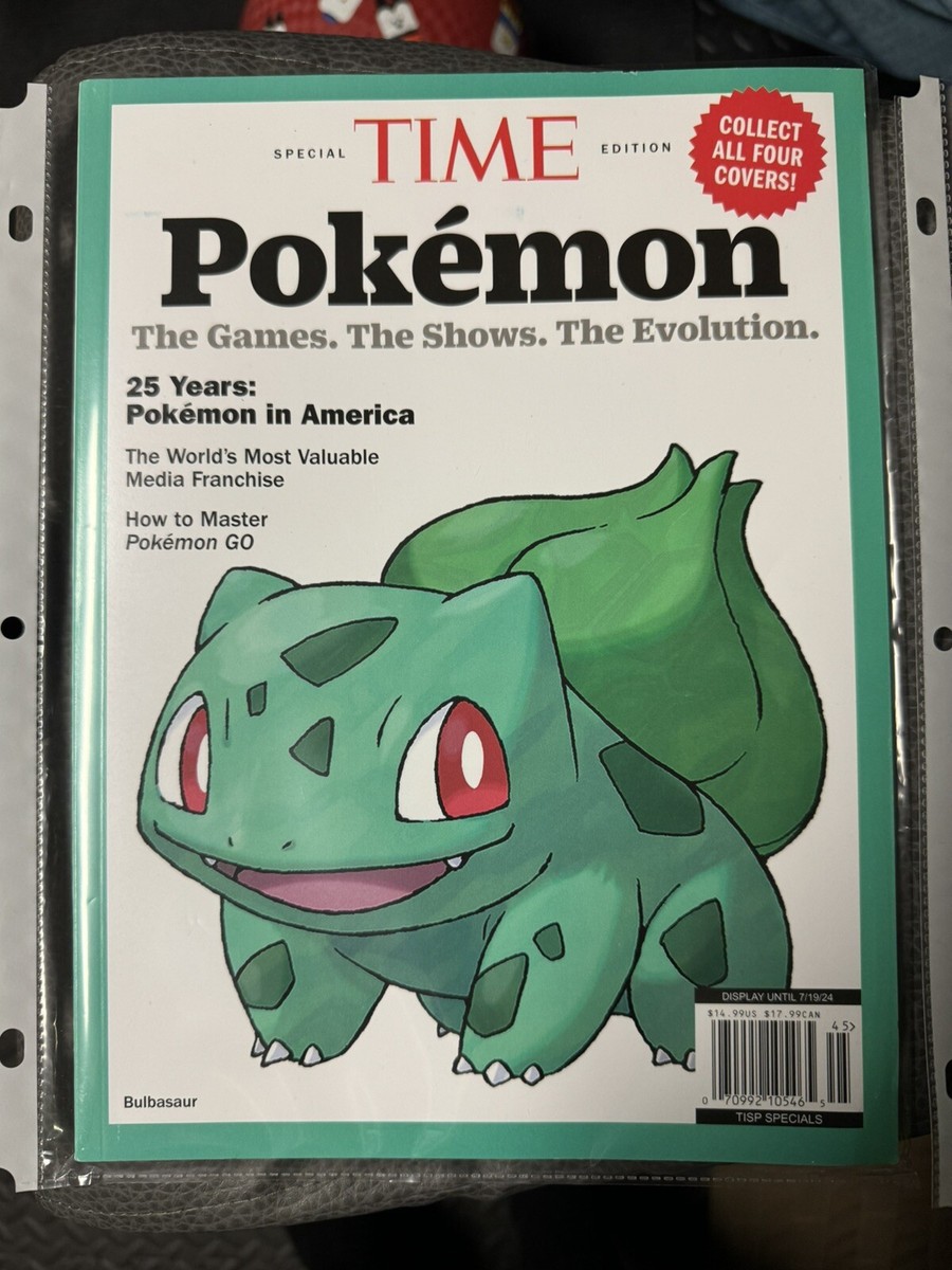 Pokemon Time Magazine Special Edition Set Of 9 With Pokemon