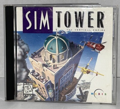 SimTower The Vertical Empire (PC CD-ROM) 1997 Vintage Computer Game