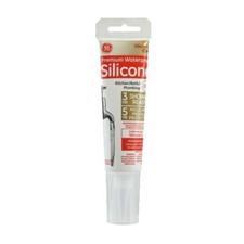 2.8 oz. Clear Kitchen  Bath Silicone II Sealant Squeeze Tube