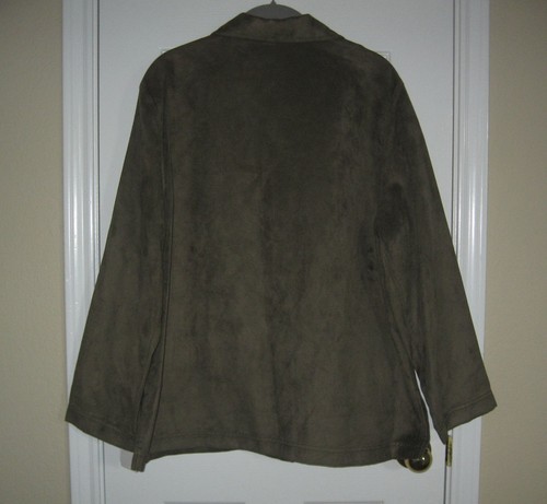 NWT ~ DRAPER'S & DAMON'S Microfiber Button Down Blouse ~ Sz Petite XL - Picture 6 of 7