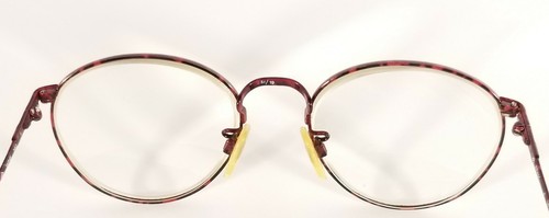 LUXOTTICA ☆☆ Mod 400 Weinrot/Schwarz Metall RX Brillengestell 51□19-140 Vintage Italy - Bild 5 von 10