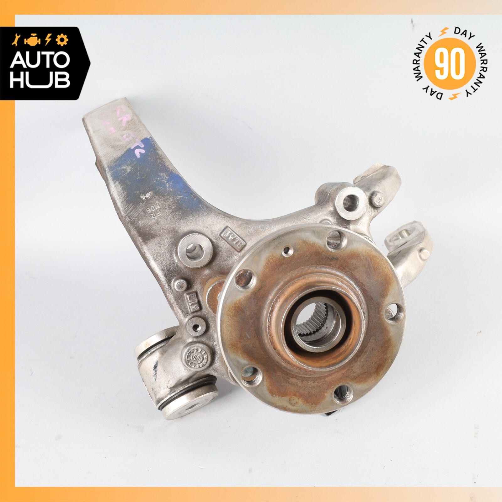 07-12 Bentley Continental GTC Rear Right Side Spindle Knuckle Hub OEM 59k