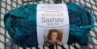 New Red Heart Boutique Sashay Sequins Yarn in FIJI - NWT & Smoke Free Home