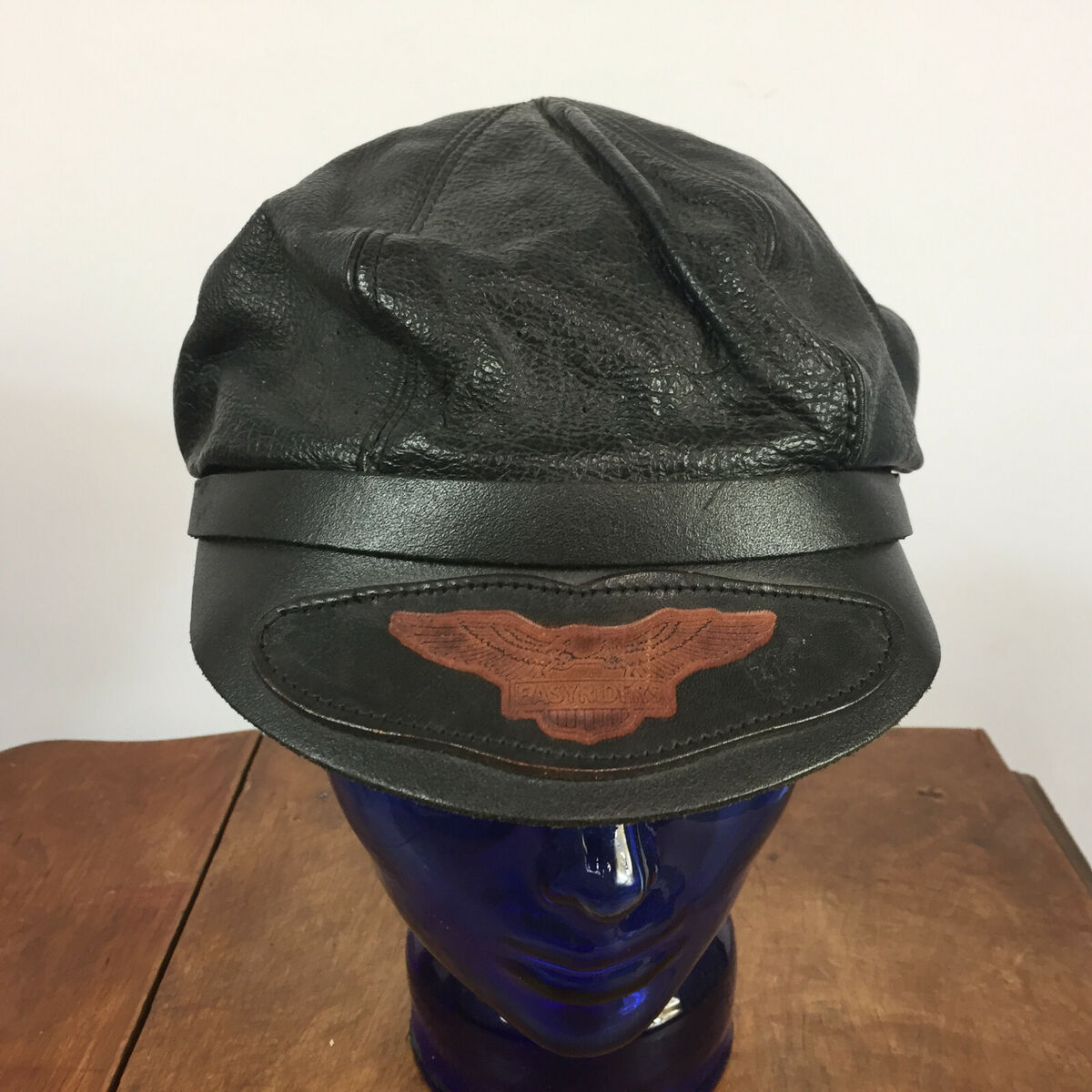 Vintage 80s 90s Easyriders Leather Newboy Cabbie Motorcycle Vintage 80s 90s Easyriders Leather Newboy Cabbie Motorcycle