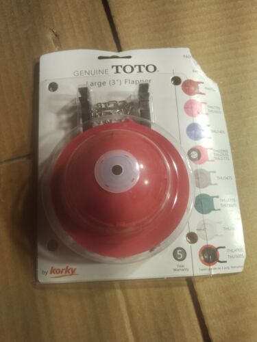 Genuine TOTO Large 3" Toilet Tank Flapper New In Packaging Red THU138S 2023BP - Picture 3 of 9