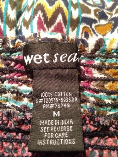 Wet Seal tube top medium smocked aztec - Picture 10 of 11