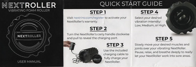 Nextroller Vibrating Foam Roller for Back Legs Pain Relief, Trigger Point Muscle