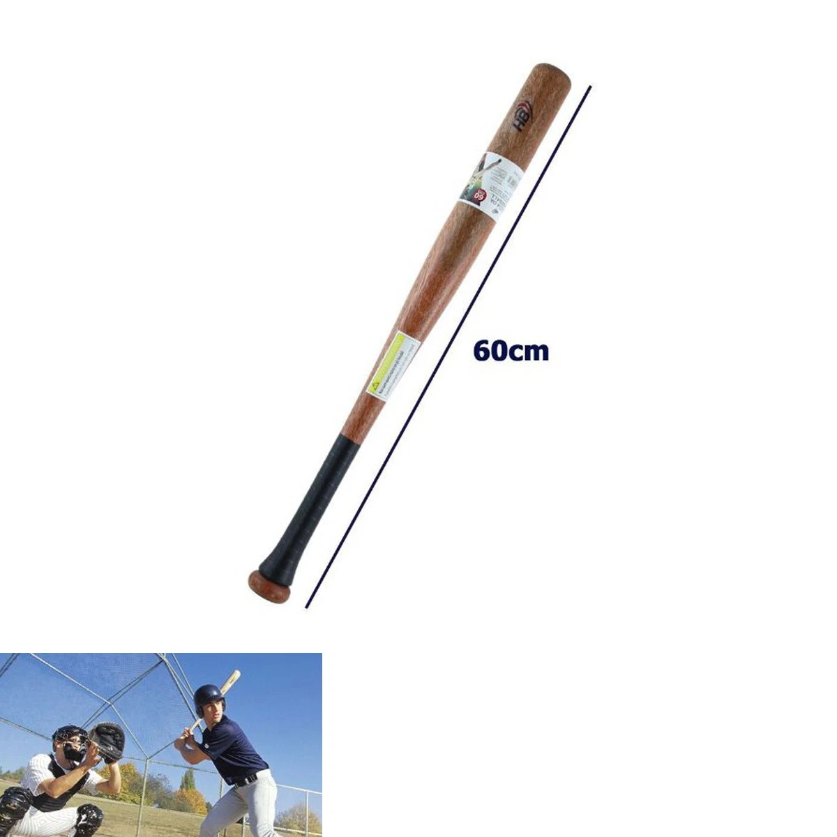 batte baseball en hêtre rouge uni 33 pouces long en bois dur - France