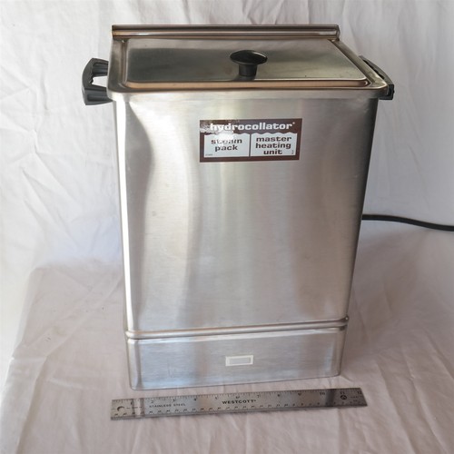 Unidad de calefacción estacionaria Chattanooga Hydrocollator E-1 con rack PROBADO (LEER