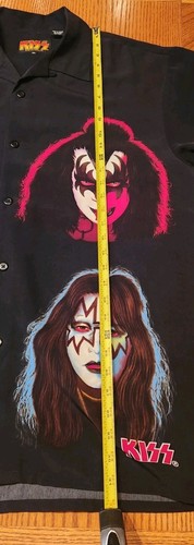 Vtg 2001 KISS Dragonfly Shirt Men X-LARGE Stanley Simmons Designer Solo Faces XL - Picture 13 of 15