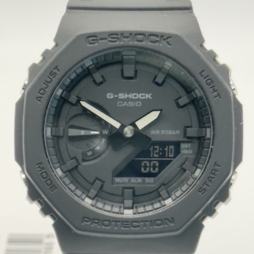 Casio G-Shock GA-2100-1A1ER CasiOak All Black Carbon Core Men's Watch Fast Ship - Picture 5 of 9